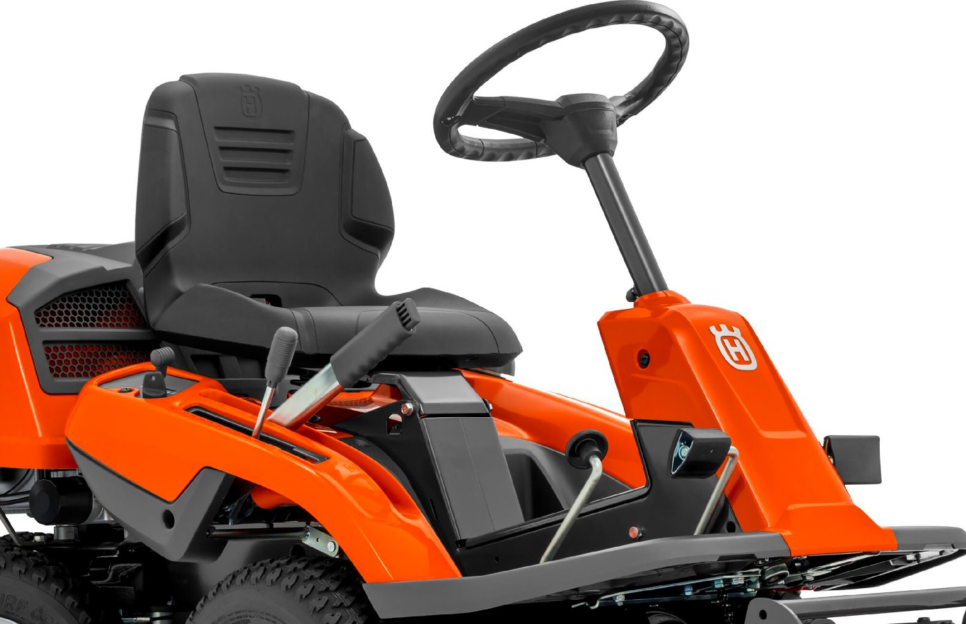 Husqvarna Profi-Frontmäher R 214C Combi 94 Winterpaket mit Schneeschild, Gummileiste, Gewicht und Schneeketten