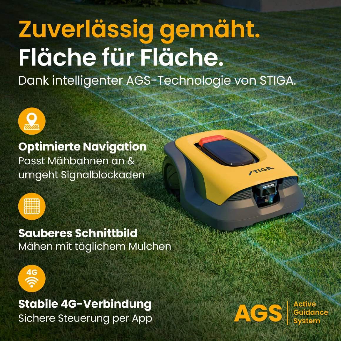 Stiga kabelloser Mähroboter A 8v - mit kostenloser Abdeckung