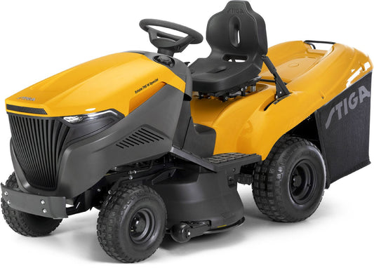 Stiga Rasentraktor Estate 798 W Special HONDA Winterpaket mit 120 cm Schneeschild, PTO-Kit und Schneeketten