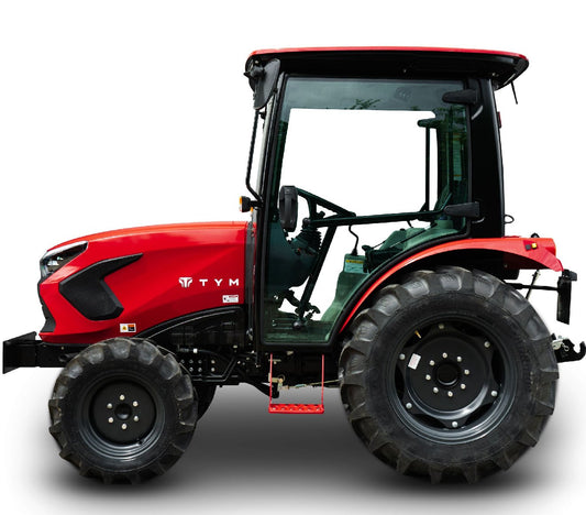 Tym Allrad-Kompakttraktor F50Chn Grundmaschine mit Kabine ohne Bereifung