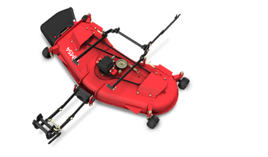 Tym Allrad-Diesel-Kleintraktor T194 mit Rasenbereifung und 137cm  Zwischenachsmähwerk